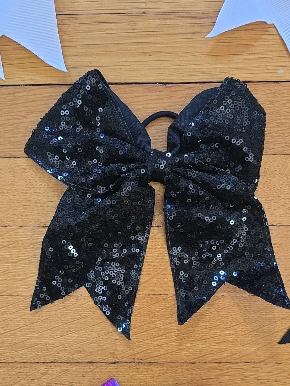 Handmade Lot of 13 Cheerleading Hair Bows, Multicolor, EUC, OS